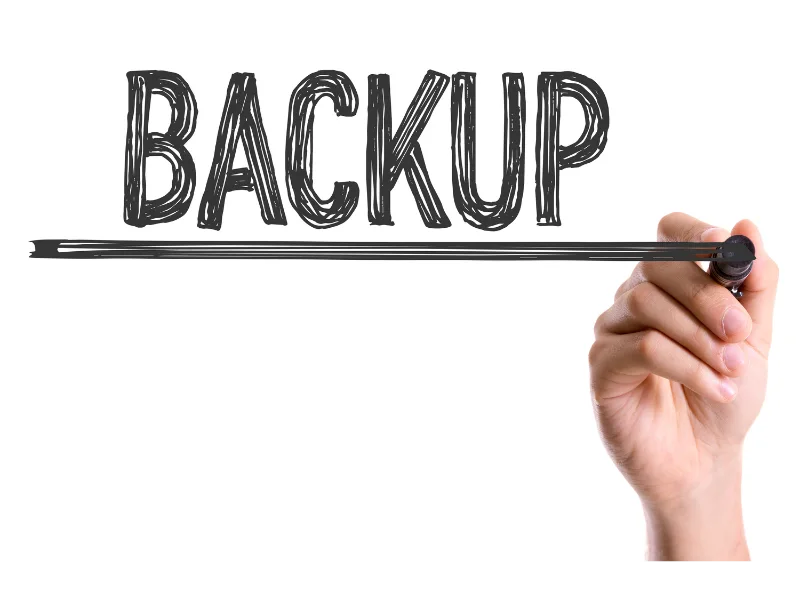 strg-S WordPress-Wartung Backups